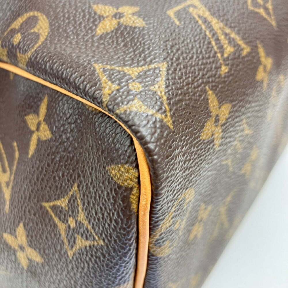 LOUIS VUITTON Authentic Brown Monogram Speedy 25 Boston Bag - Picture 8 of 12